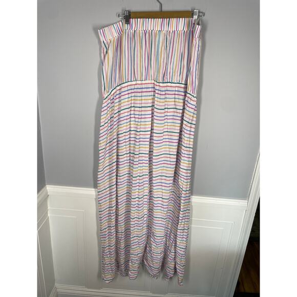 Swimsuits for All, Size 22/24, Pastel Maxi Cover-up, Strapless Rayon Lightweight - Picture 6 of 7